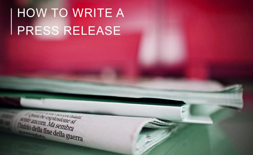 writing press release